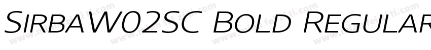 SirbaW02SC Bold Regular字体转换
